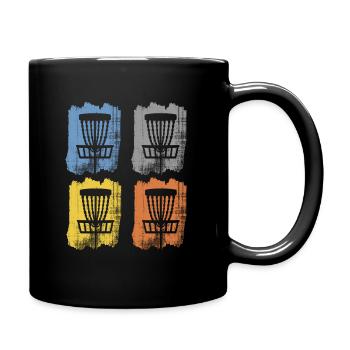 discgolf - Tasse einfarbig - Schwarz - Rechts