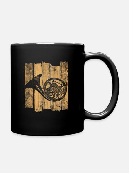 Horn - Tasse einfarbig - Schwarz