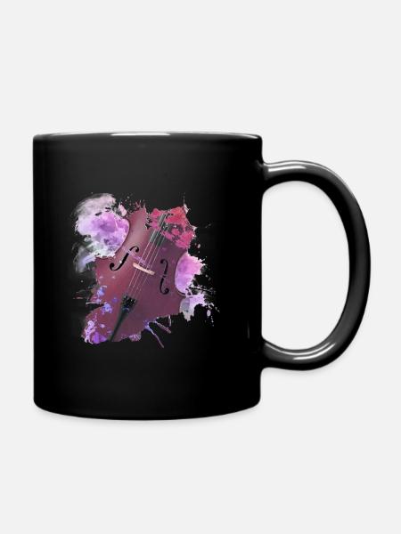 violoncelle - Mug uni - noir