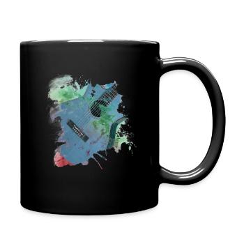 gitarren gitarre - Tasse einfarbig - Schwarz - Rechts