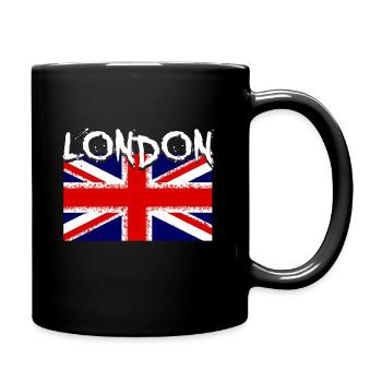 london - Tasse einfarbig - Schwarz - Rechts