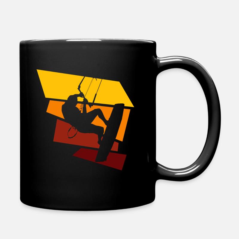 kitesurfing - Tasse einfarbig - Schwarz