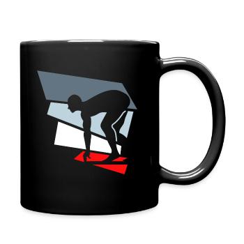 schwimmen - Tasse einfarbig - Schwarz - Rechts