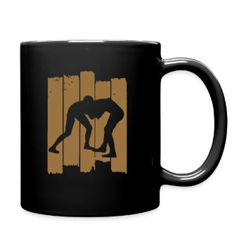 ringen - Tasse einfarbig - Schwarz - Rechts