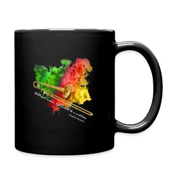 trompette - Mug uni - noir - Droite