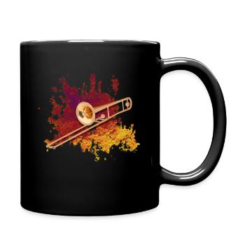 Trombone - Mug uni - noir - Droite