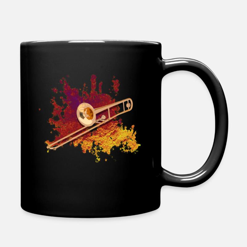 Posaune - Tasse einfarbig - Schwarz