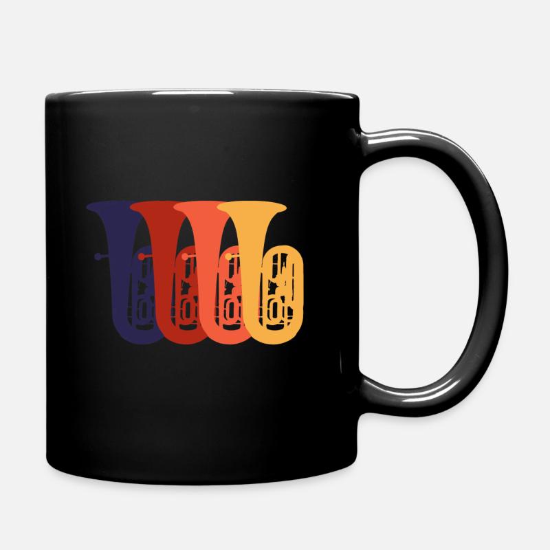 tuba - Tasse einfarbig - Schwarz