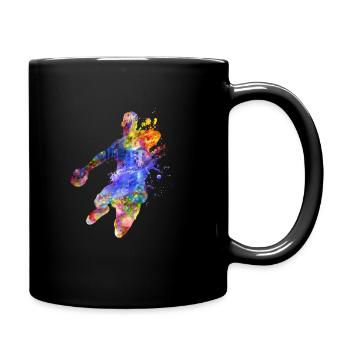 handball - Mug uni - noir - Droite