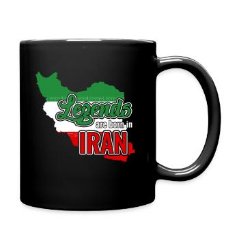 Iran - Tasse einfarbig - Schwarz - Rechts