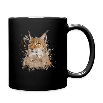 lynx - Full Colour Mug - black - Right