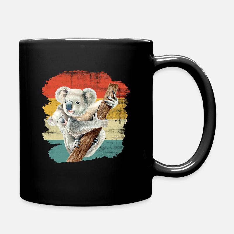 koala - Tasse einfarbig - Schwarz