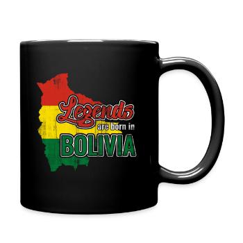 Legends are born in Bolivia - Full Colour Mug - black - Right
