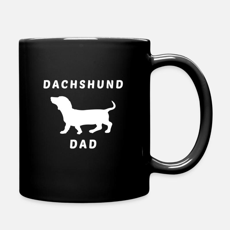 Dachshund Papa - Full Colour Mug - black