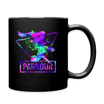 Parkour - Mug uni - noir - Droite