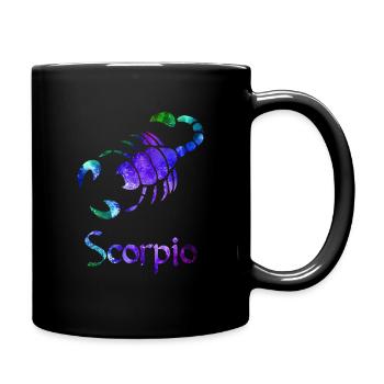 Skorpion - Tasse einfarbig - Schwarz - Rechts