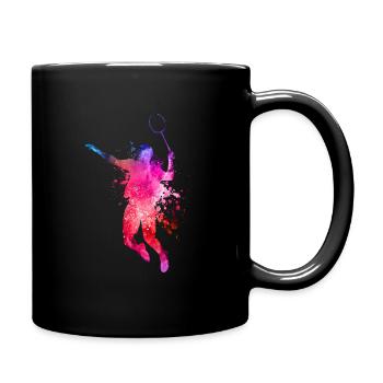 Badminton - Tasse einfarbig - Schwarz - Rechts