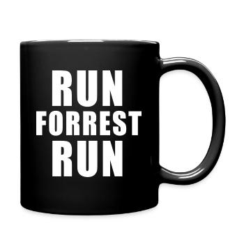 RUN FORREST RUN - Full Colour Mug - black - Right
