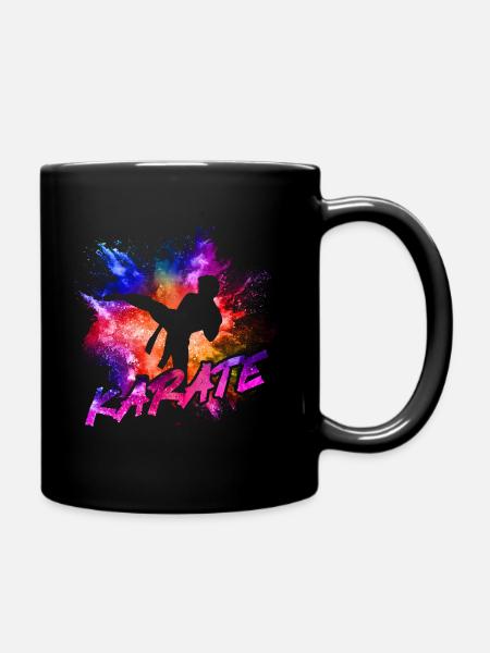 Karate - Tasse einfarbig - Schwarz