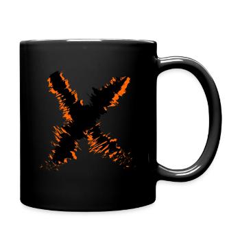 X - Full Colour Mug - black - Right