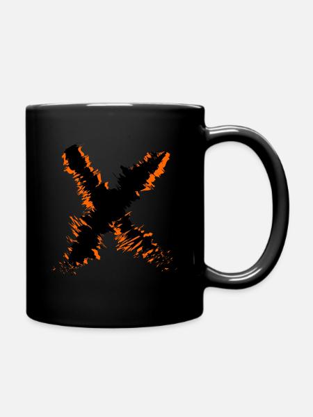 X - Tasse einfarbig - Schwarz