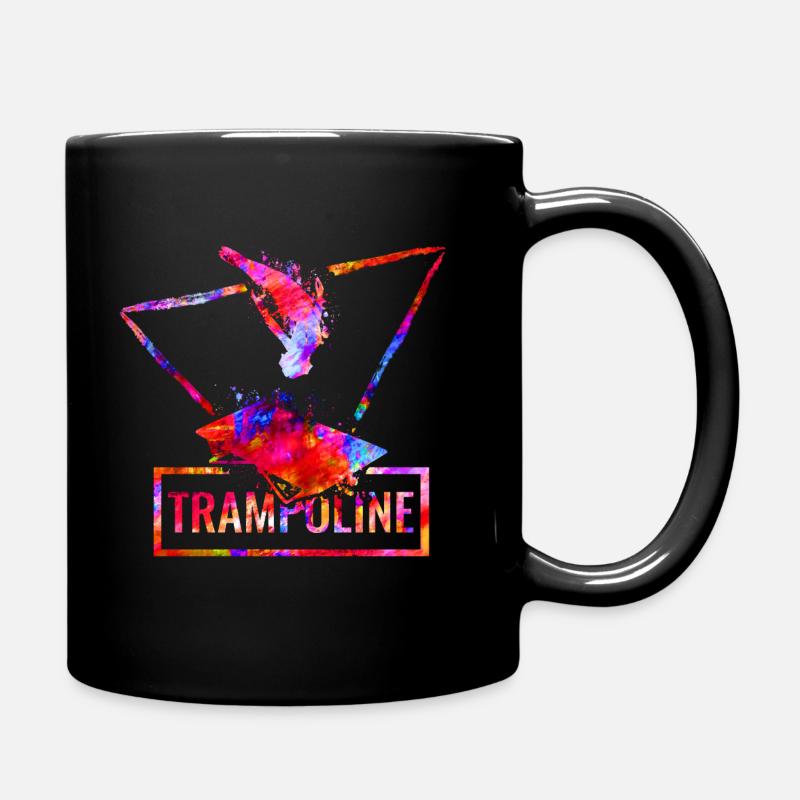 Trampolin - Tasse einfarbig - Schwarz