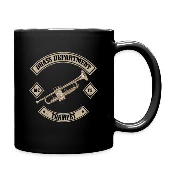 Trompete - Tasse einfarbig - Schwarz - Rechts