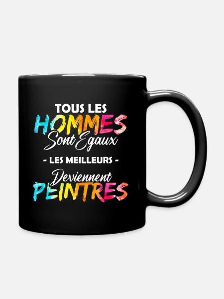 Cadeau drôle peintre peinture peindre - Mug uni - noir