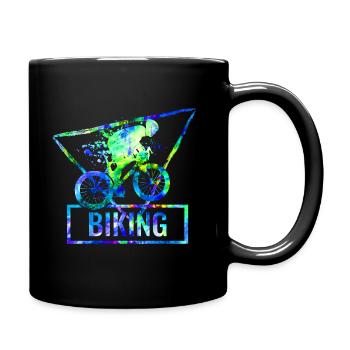 Faire du vélo - Mug uni - noir - Droite