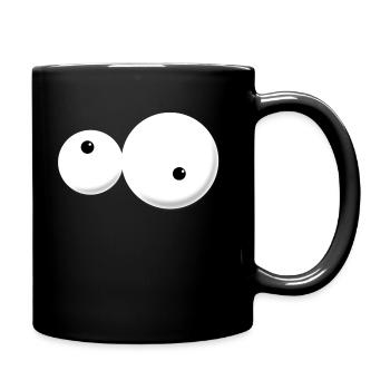 Yeux - Mug uni - noir - Droite