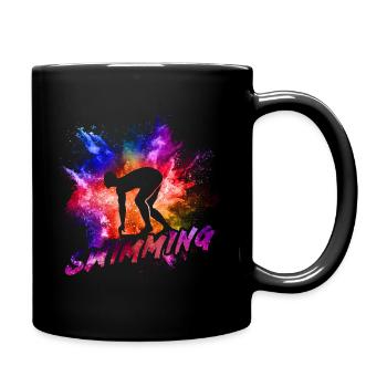swim - Full Colour Mug - black - Right