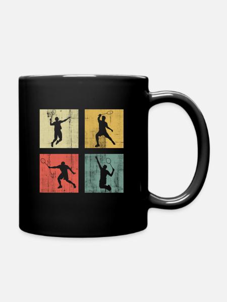 Badminton - Tasse einfarbig - Schwarz