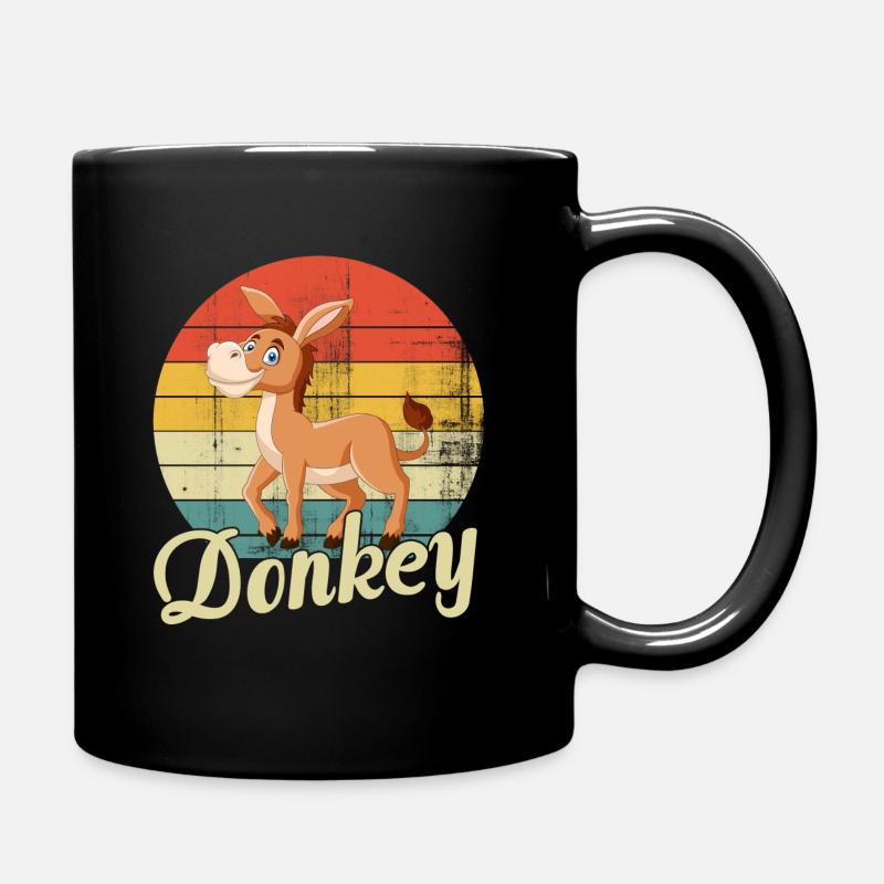 Donkey - Full Colour Mug - black