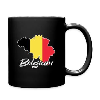 Belgien - Tasse einfarbig - Schwarz - Rechts
