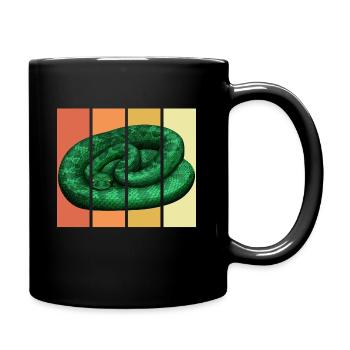 Snake - Full Colour Mug - black - Right