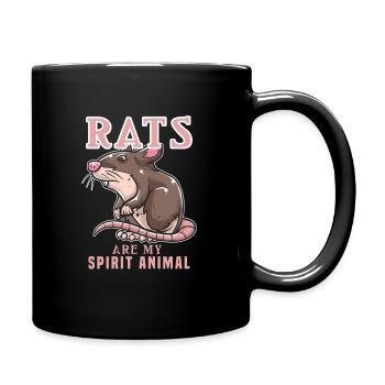 Les rats - Mug uni - noir - Droite