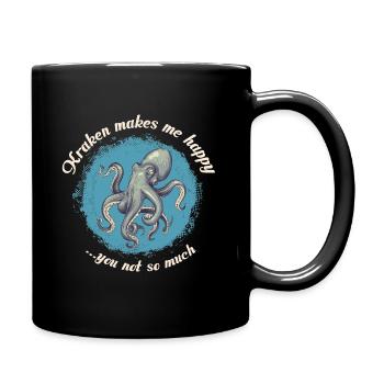 octopus - Full Colour Mug - black - Right