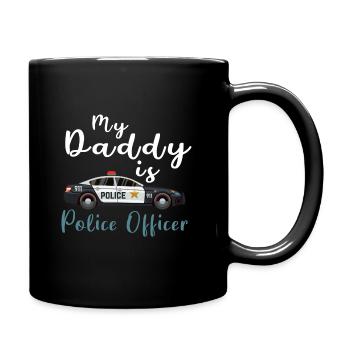 Police officer - Full Colour Mug - black - Right