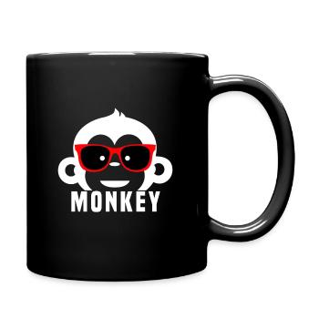 monkey - Full Colour Mug - black - Right