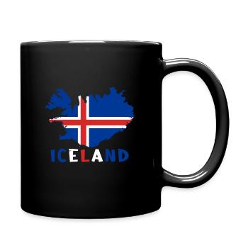 Iceland - Full Colour Mug - black - Right