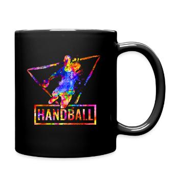 Handball - Tasse einfarbig - Schwarz - Rechts