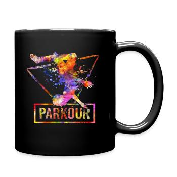 Parkour - Full Colour Mug - black - Right