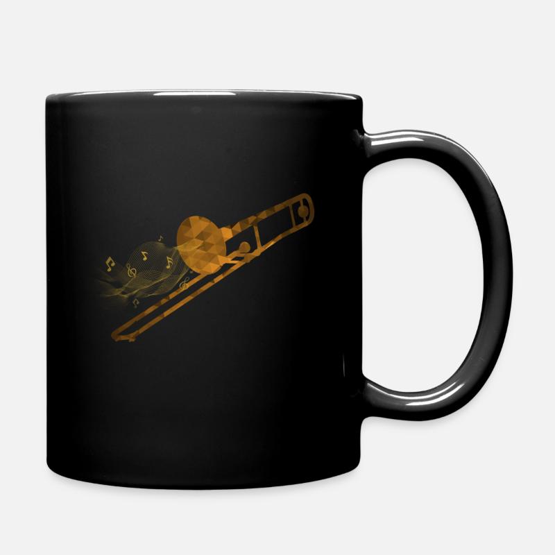 Posaune - Tasse einfarbig - Schwarz
