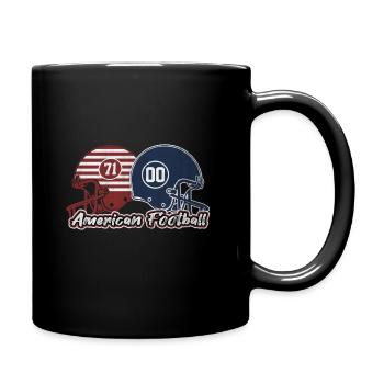 American Football - Full Colour Mug - black - Right
