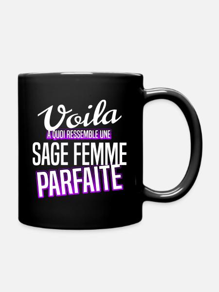 sage femme - Mug uni - noir
