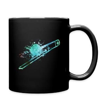 Posaunist Posaune - Tasse einfarbig - Schwarz - Rechts