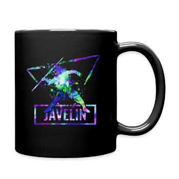 Javelin throw - Full Colour Mug - black - Right