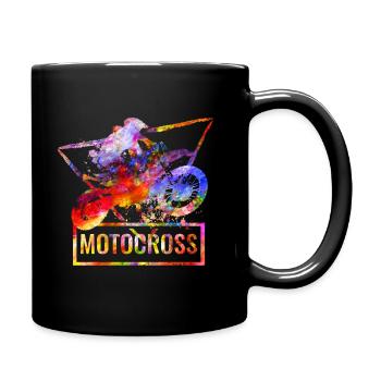 Motocross - Mug uni - noir - Droite