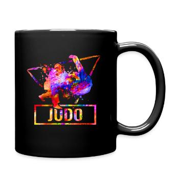 Judo fighters martial arts - Full Colour Mug - black - Right