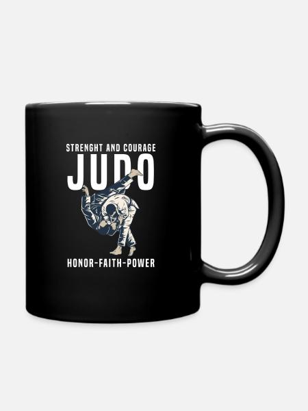 Judokämpfer - Tasse einfarbig - Schwarz